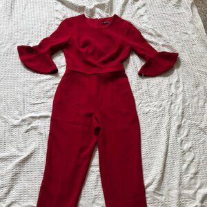Black Halo Brooklyn Jumpsuit in red  Size 0